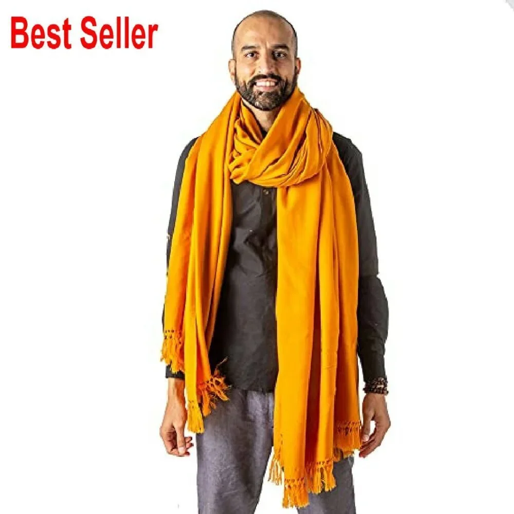 Oversize Wool Blend Shawl Wrap Meditation Yoga Elegant Minimal Boho